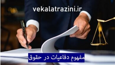 مفهوم دفاعیات در حقوق-توضیح راجب انواع دفاعیات در حقوق